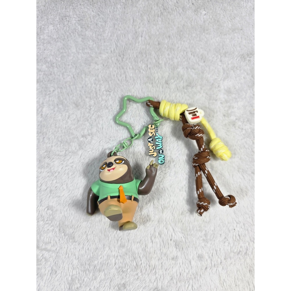 Disney Zootopia Flash the Sloth Keychain Just A Sec On My Way Paracord Lanyard